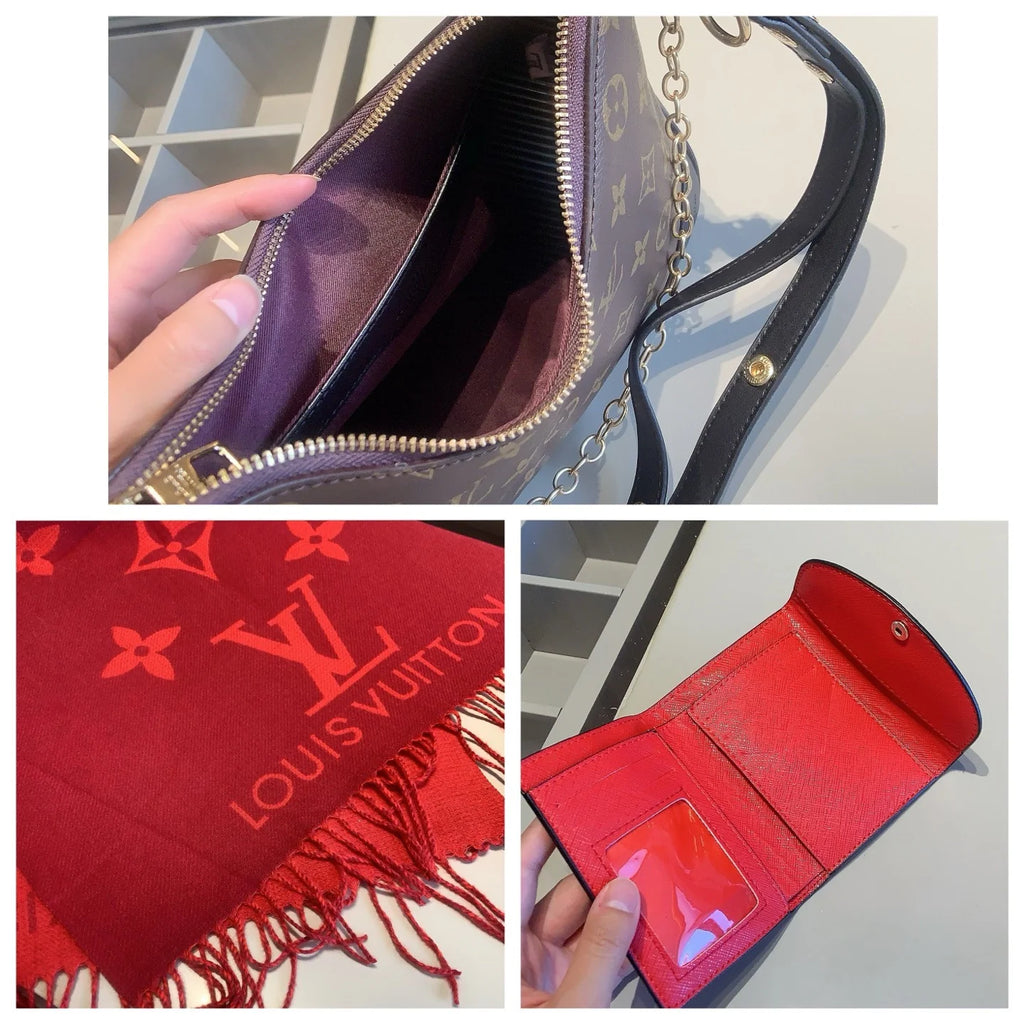 【New Collection Combo】Croissant + Scarf + Wallet 1426020306