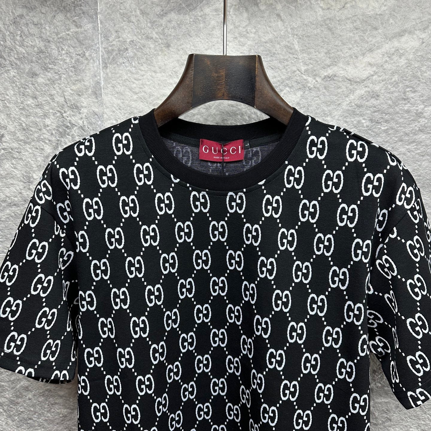 Knitted cotton couple short-sleeved T-shirts 1426013017
