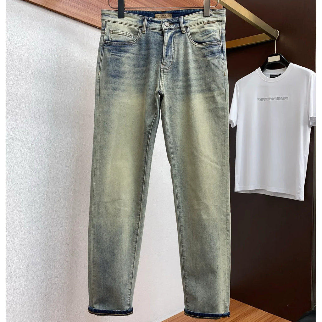 Men's Fashion Slim-Fit Straight-Leg Jeans 1026062916