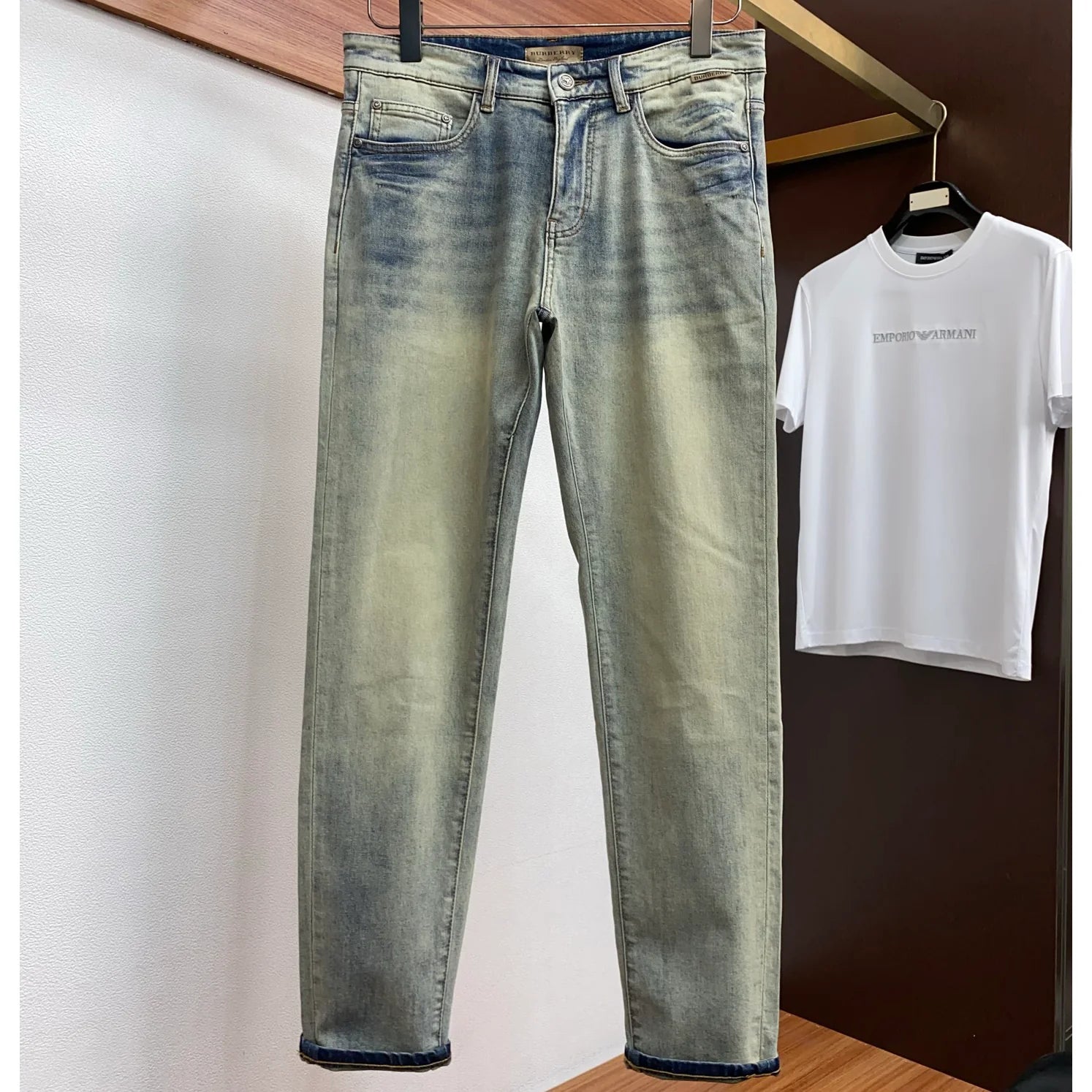 Men's Fashion Slim-Fit Straight-Leg Jeans 1026062916