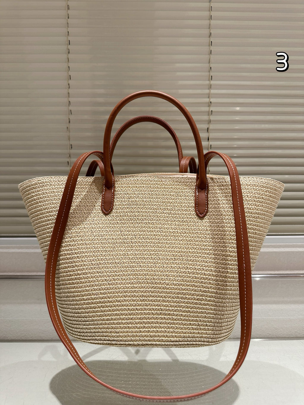 P Straw Tote 1825061810