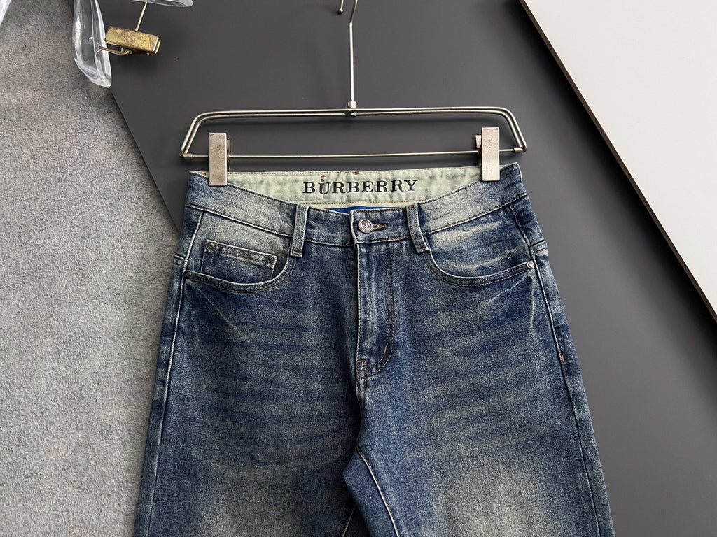 TB Heavy-duty washed stretch denim jeans 1825122601