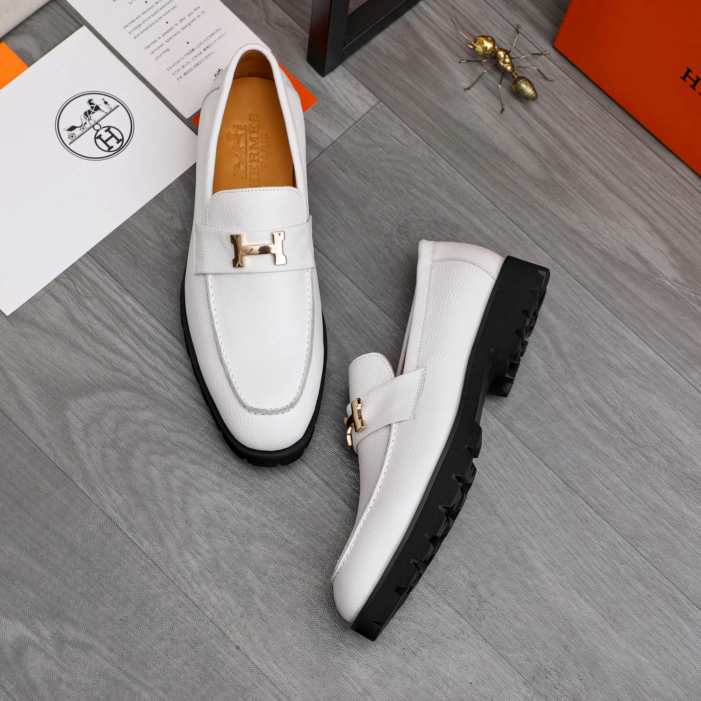 HM Business slip-on leather shoes 26070808