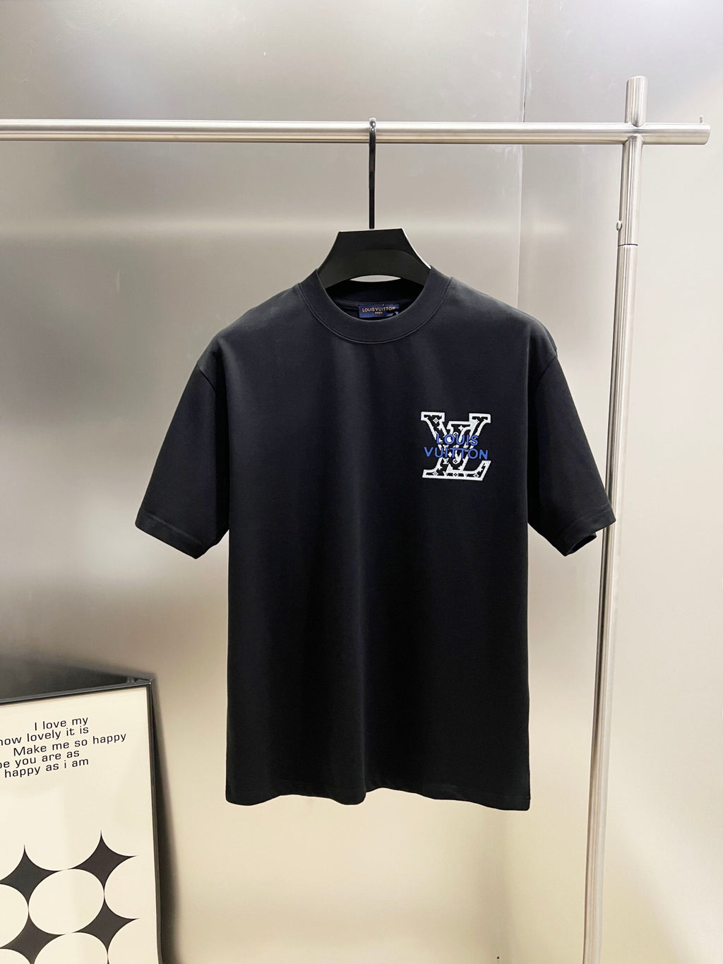 VV Printed logo embroidered crew neck short-sleeved T-shirt 26032603