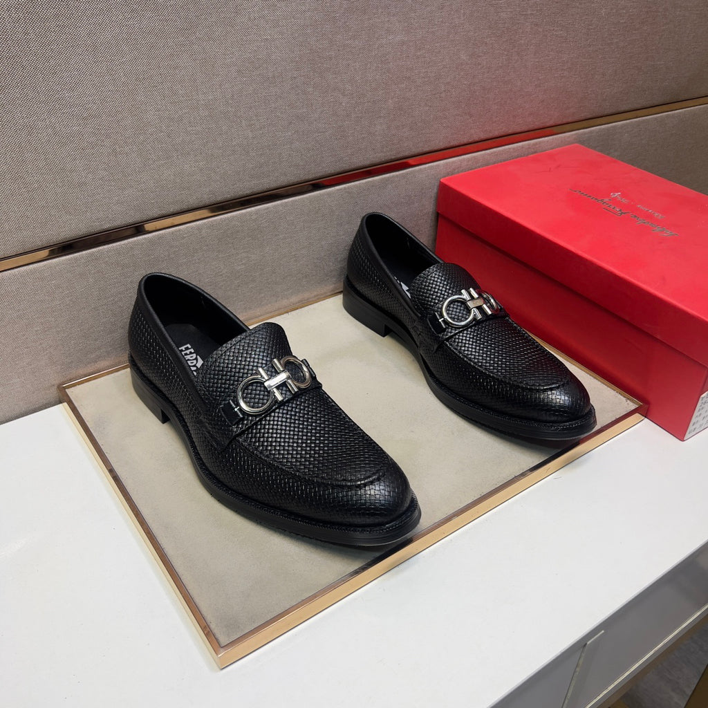 Fegm Men's casual formal leather shoes 26031007