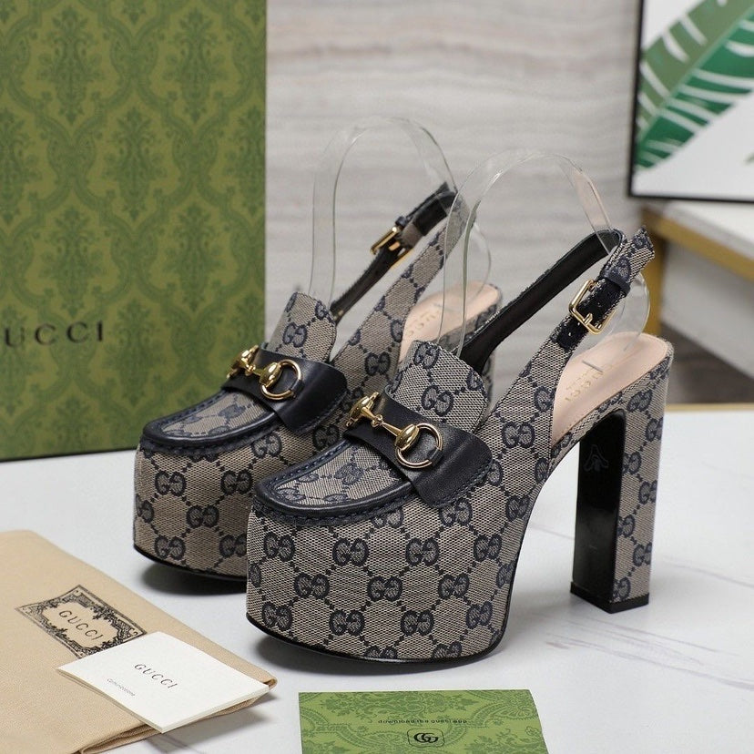 GG Horsebit slingback pumps 10222501