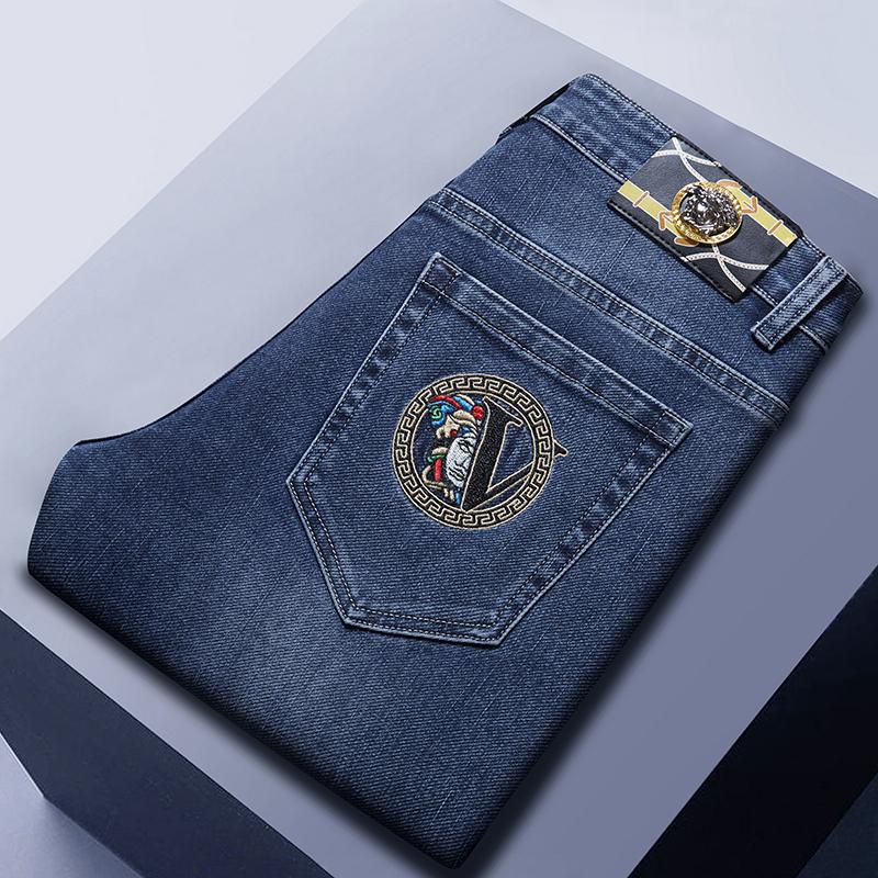 New embroidered denim trousers 1024022108