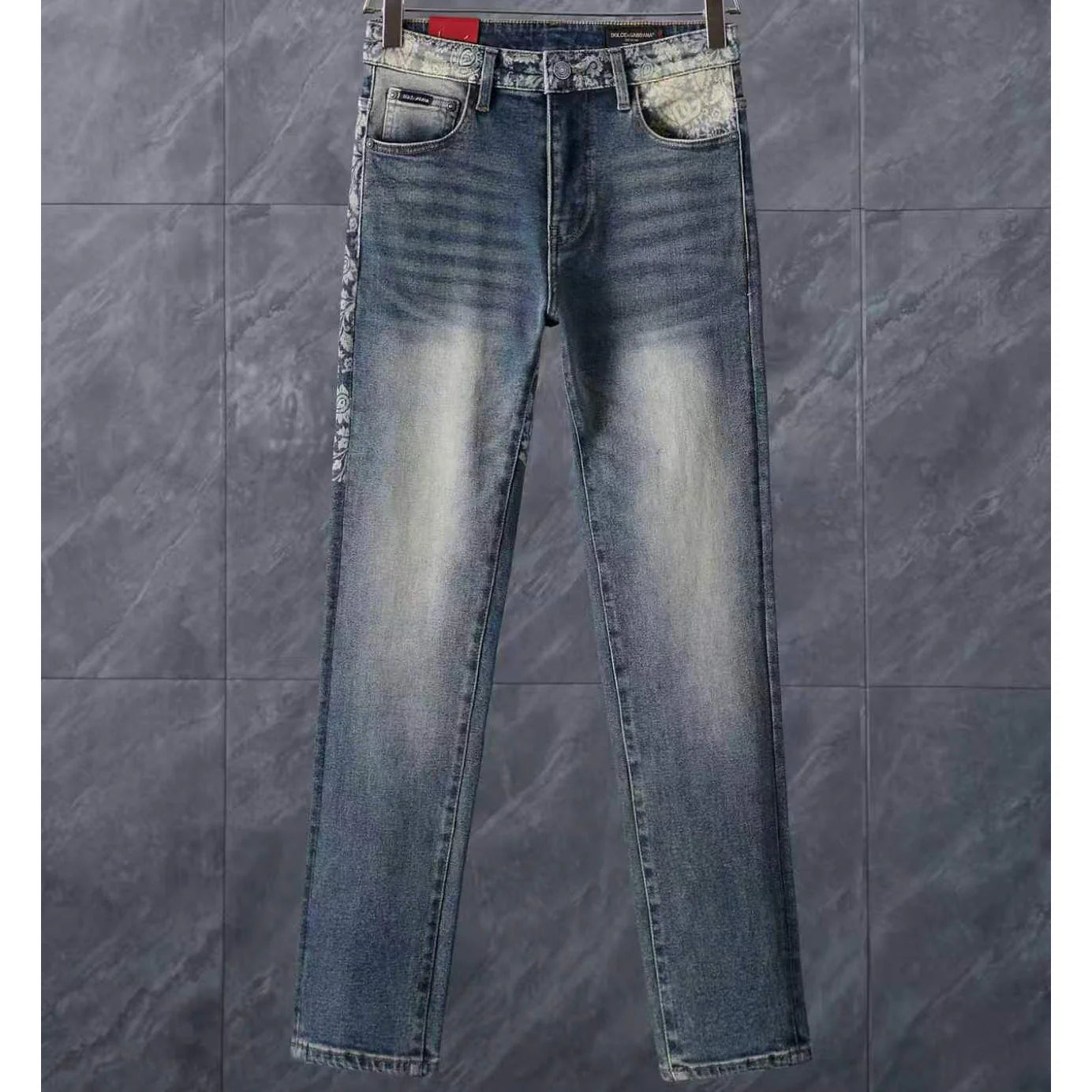 Men's Fashion Slim-Fit Straight-Leg Jeans 1026062910