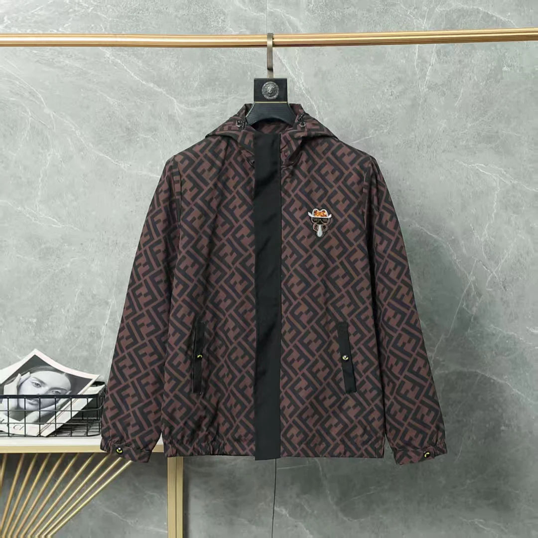 Trendy waterproof hooded windbreaker 1425121106
