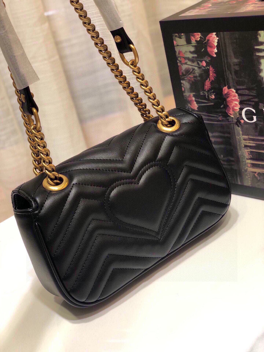 22CM Leather Marmont Chain Shoulder Bag XC1623071705