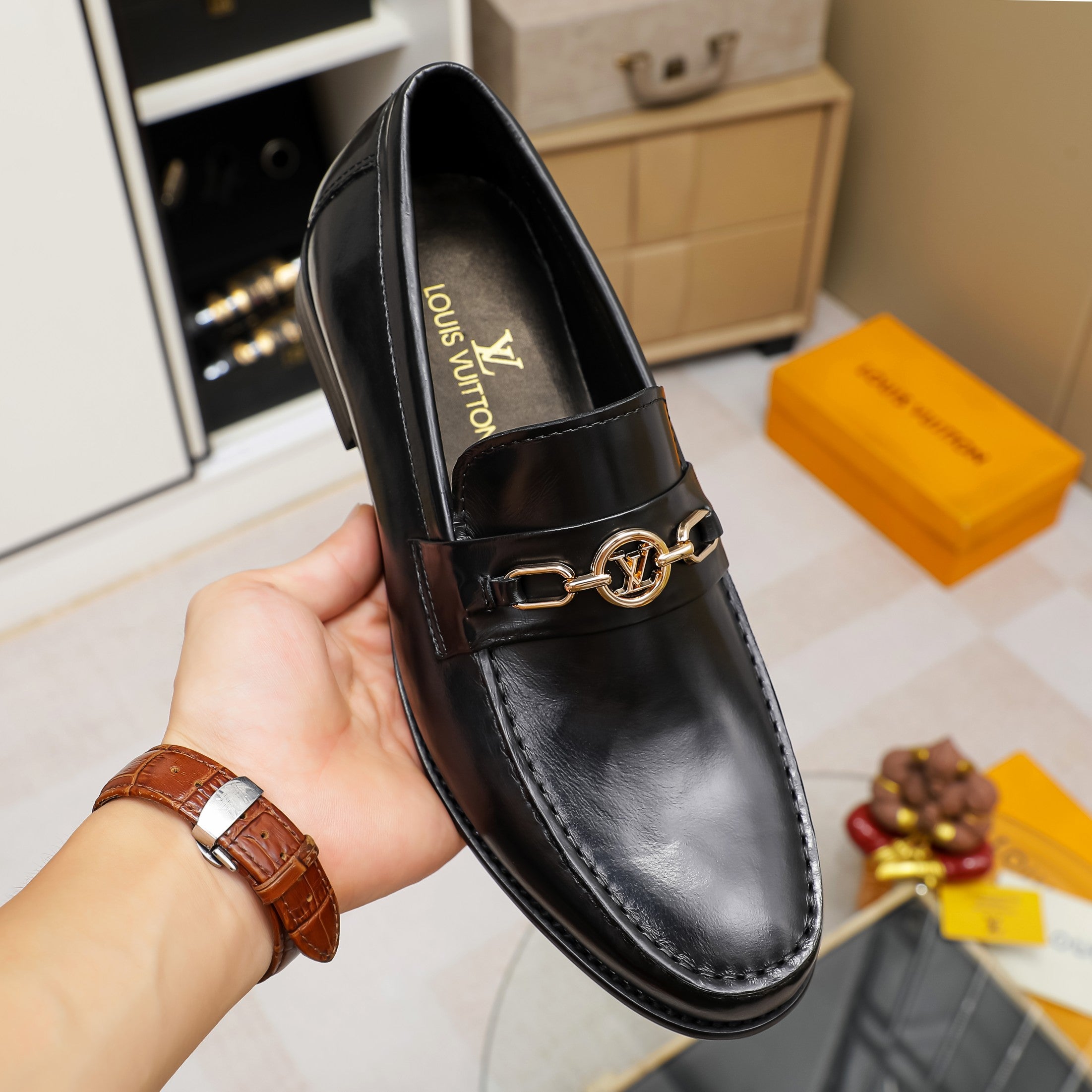 Men's casual business leather shoes XC0823072813