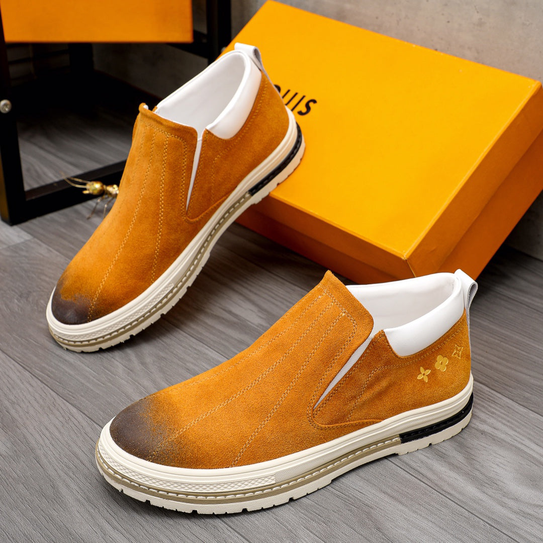 New Suede Gradient Casual All-match Shoes Fashion Slip-On Shoes