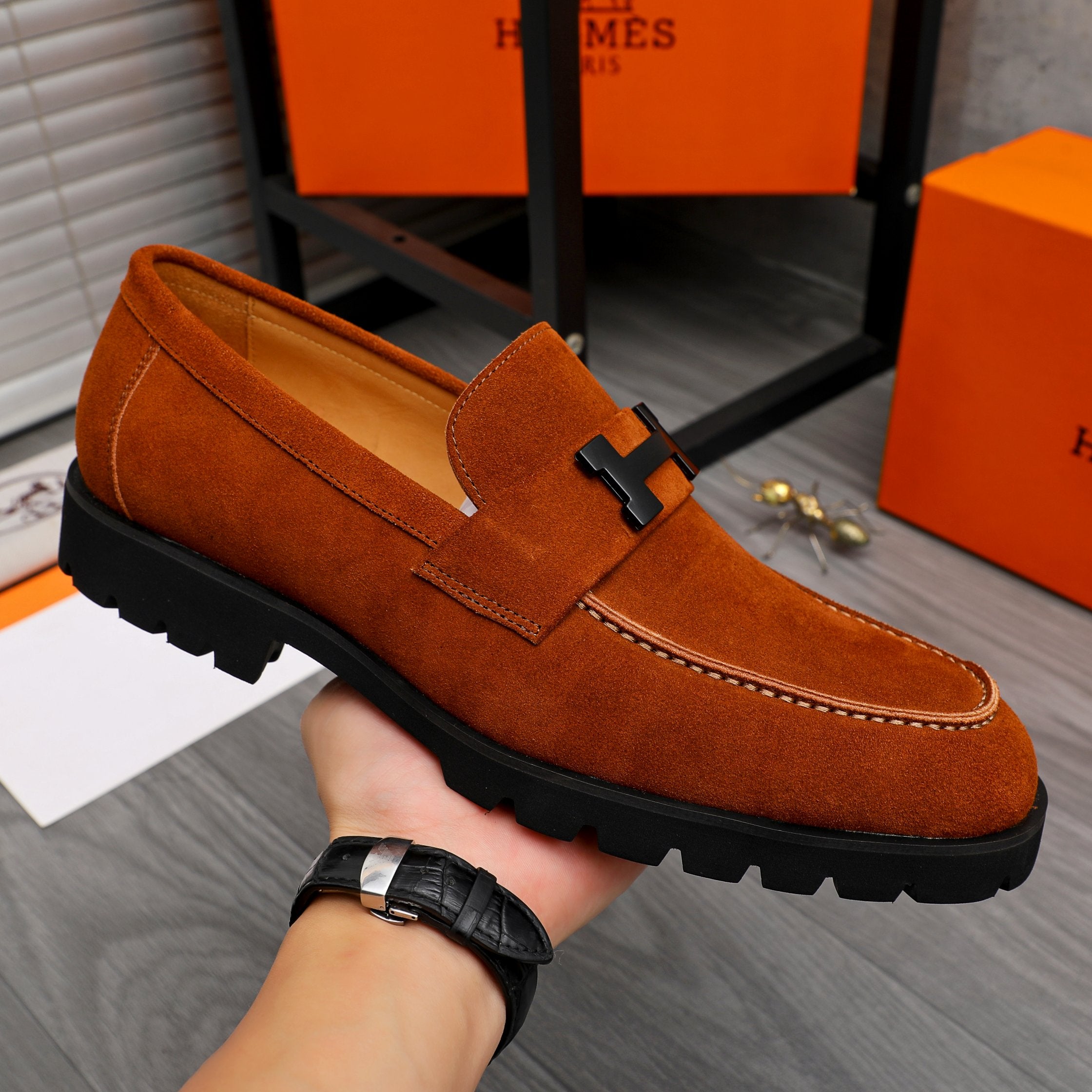 HM Business slip-on leather shoes 26070811