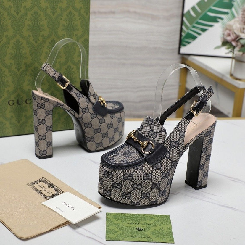 GG Horsebit slingback pumps 10222501