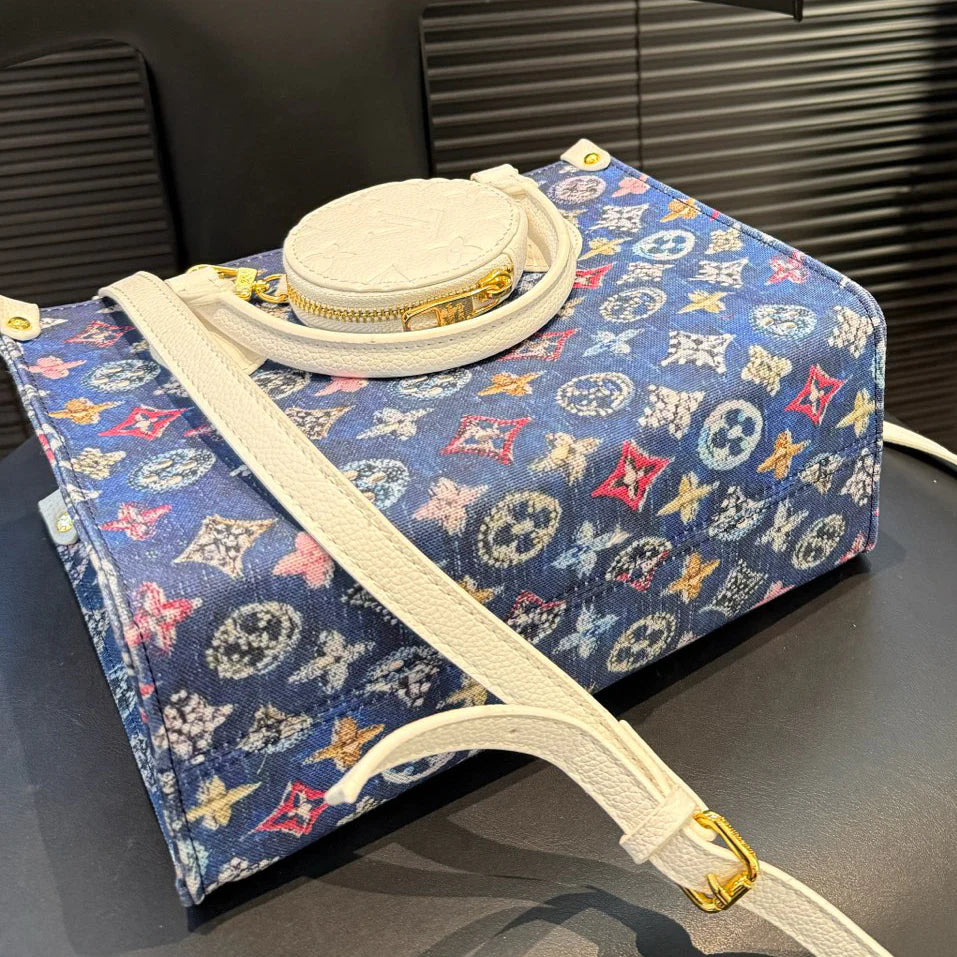 L denim tote bag—versatile and functional 1025092213