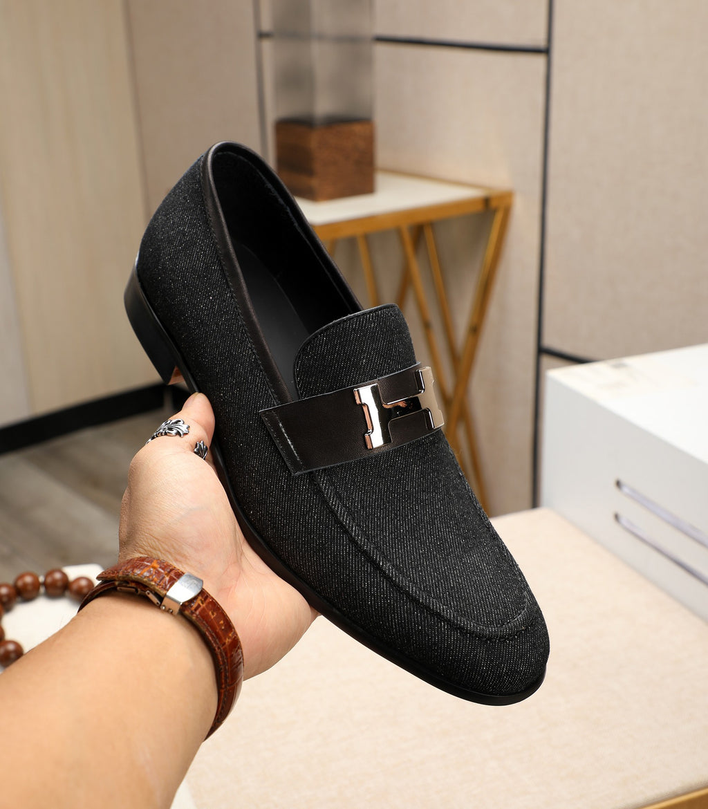 HM Top quality genuine leather loafers 26070804