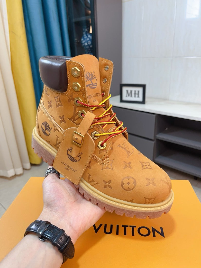 VV  Collaboration design, Monogram embossed waterproof suede, American workwear style for men. 25121610