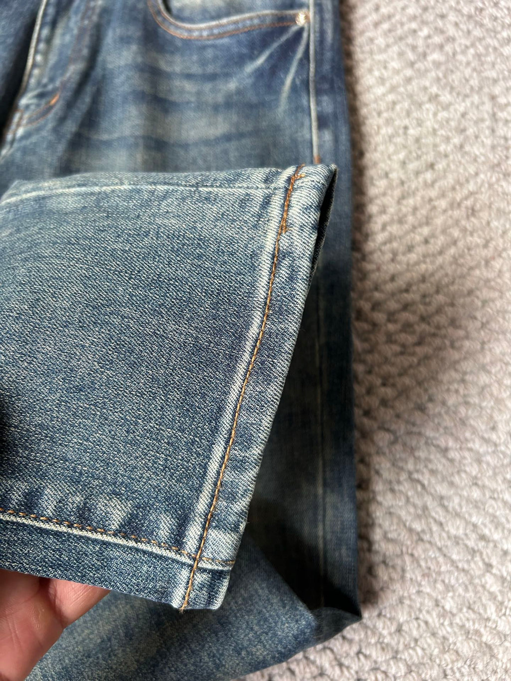 CD Original washed denim fabric 26020506