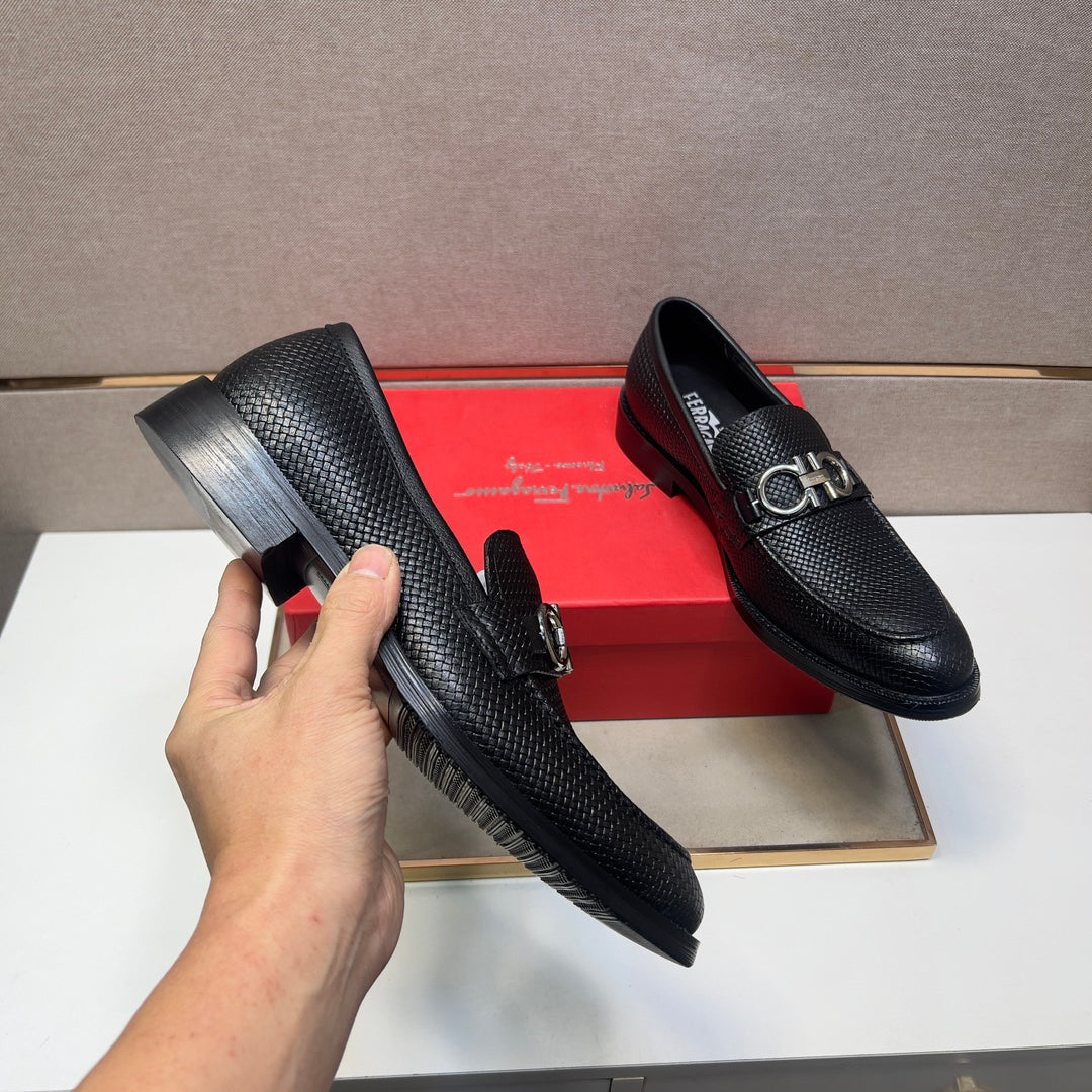 Fegm Men's casual formal leather shoes 26031007