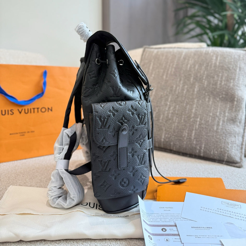 V CHRISTOPHER embossed backpack 1825102205