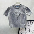 Early Spring Crewneck Women's Sweater Fashion Short-sleeved 1024031805