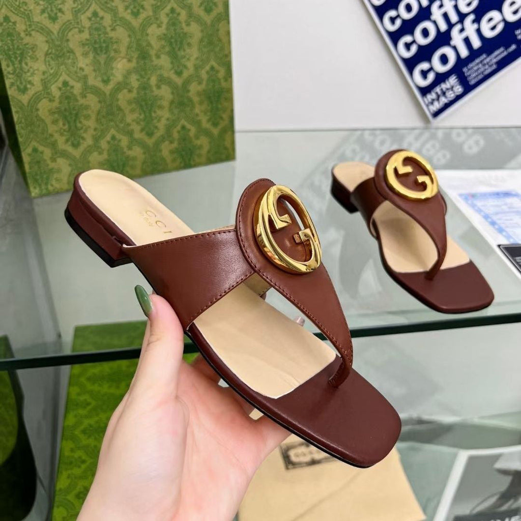 Fashion new Flip-flops square head sandals PD10062643