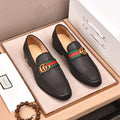 Gentleman Men's Shoes Leather Popular Classic Presbyterian Pattern Loafers G10