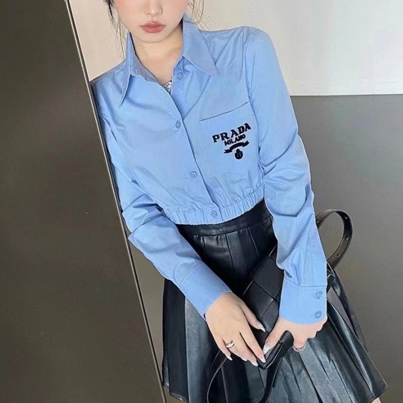 Fashion Casual Cropped Shirts PD10070727
