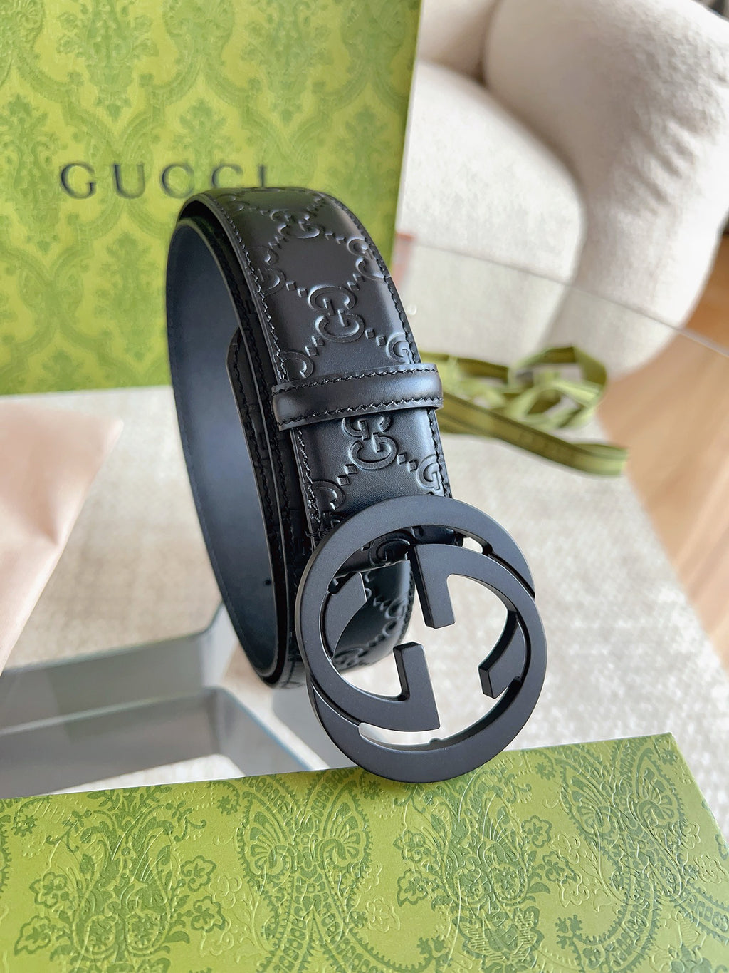 GUI Stylish classic belt with double G buckle 26032705