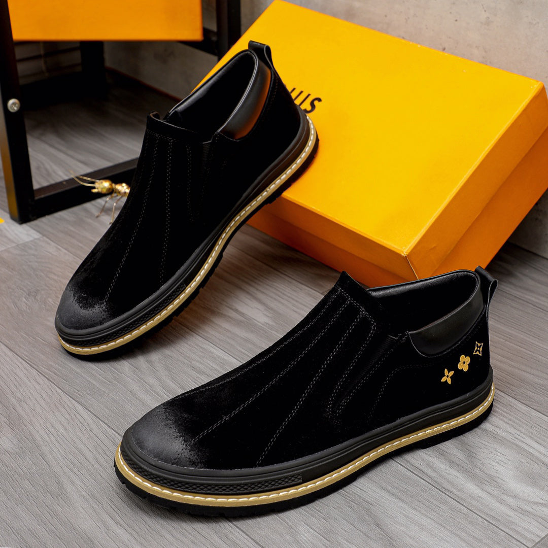 New Suede Gradient Casual All-match Shoes Fashion Slip-On Shoes