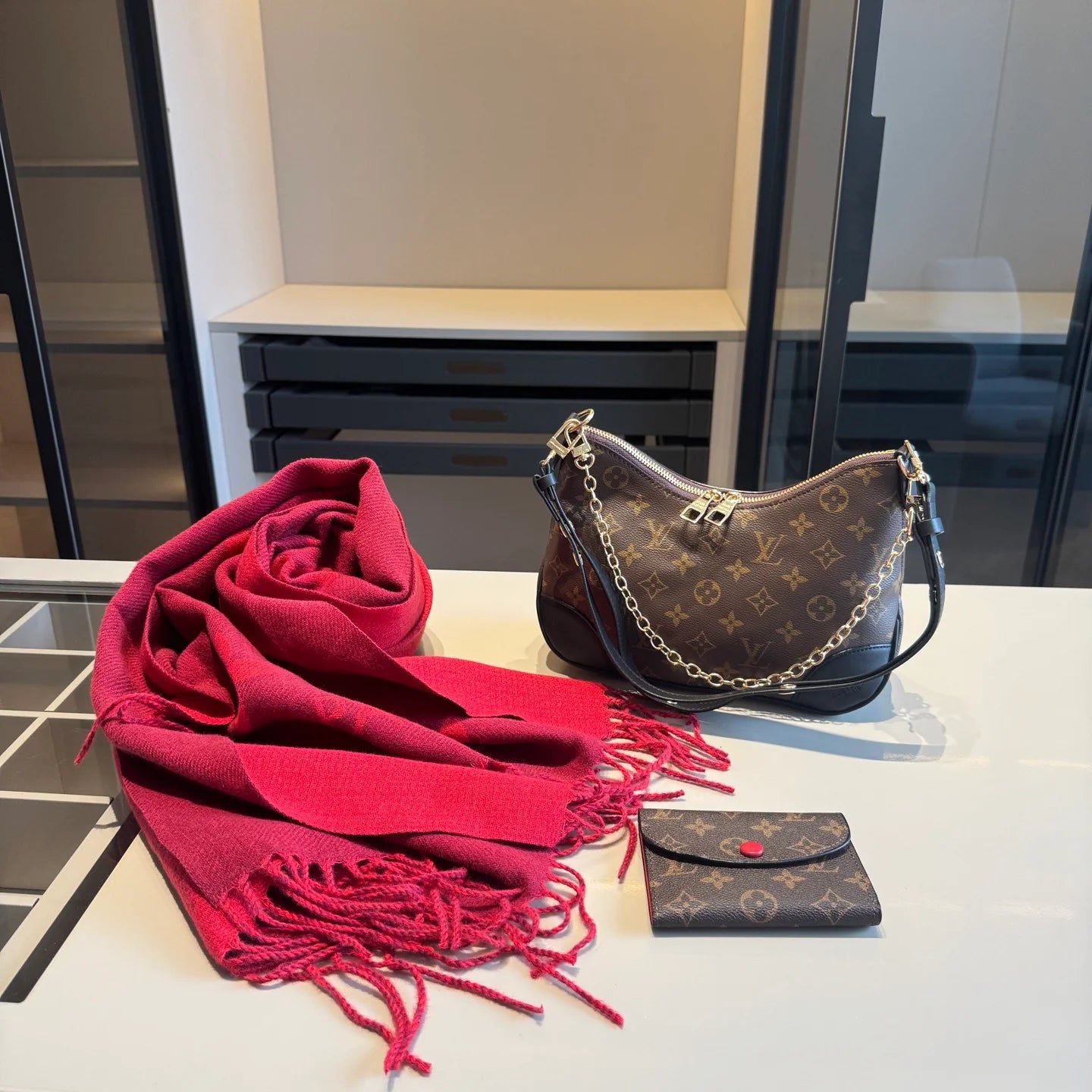 【New Collection Combo】Croissant + Scarf + Wallet 1426020306
