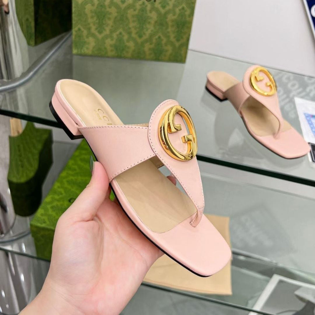 Fashion new Flip-flops square head sandals PD10062643