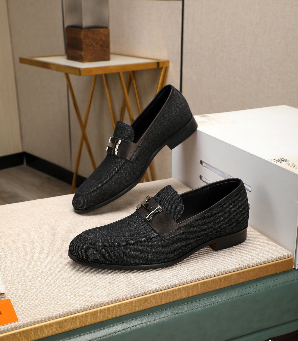 HM Top quality genuine leather loafers 26070804