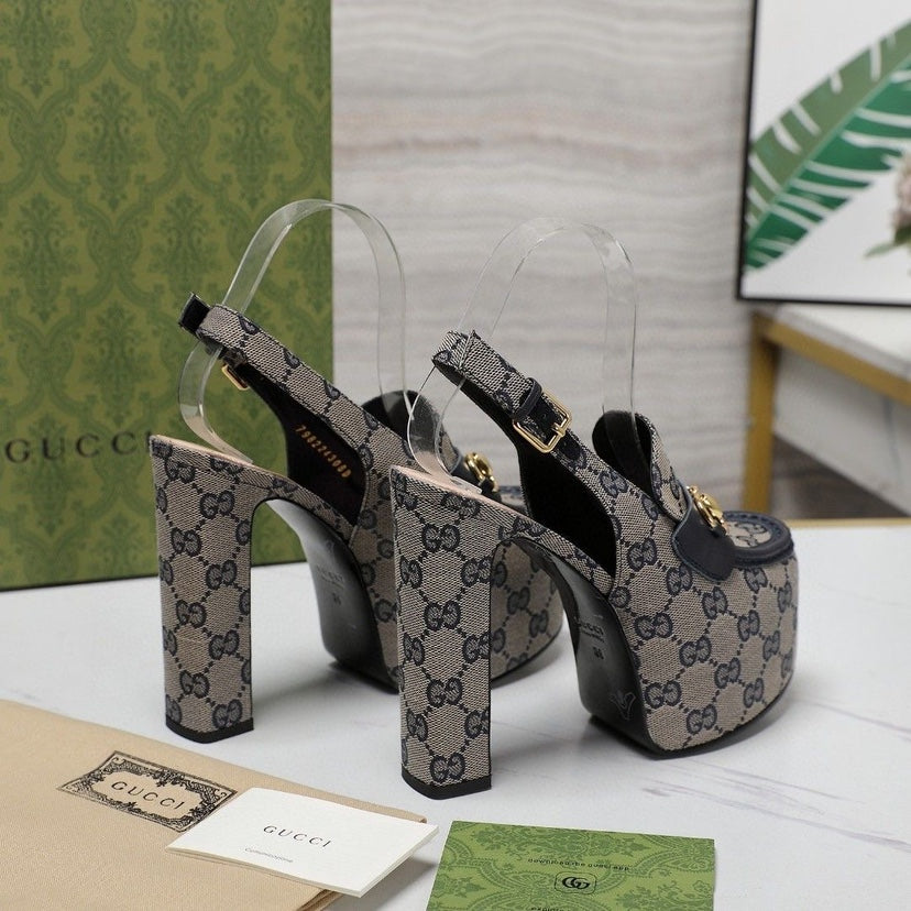 GG Horsebit slingback pumps 10222501