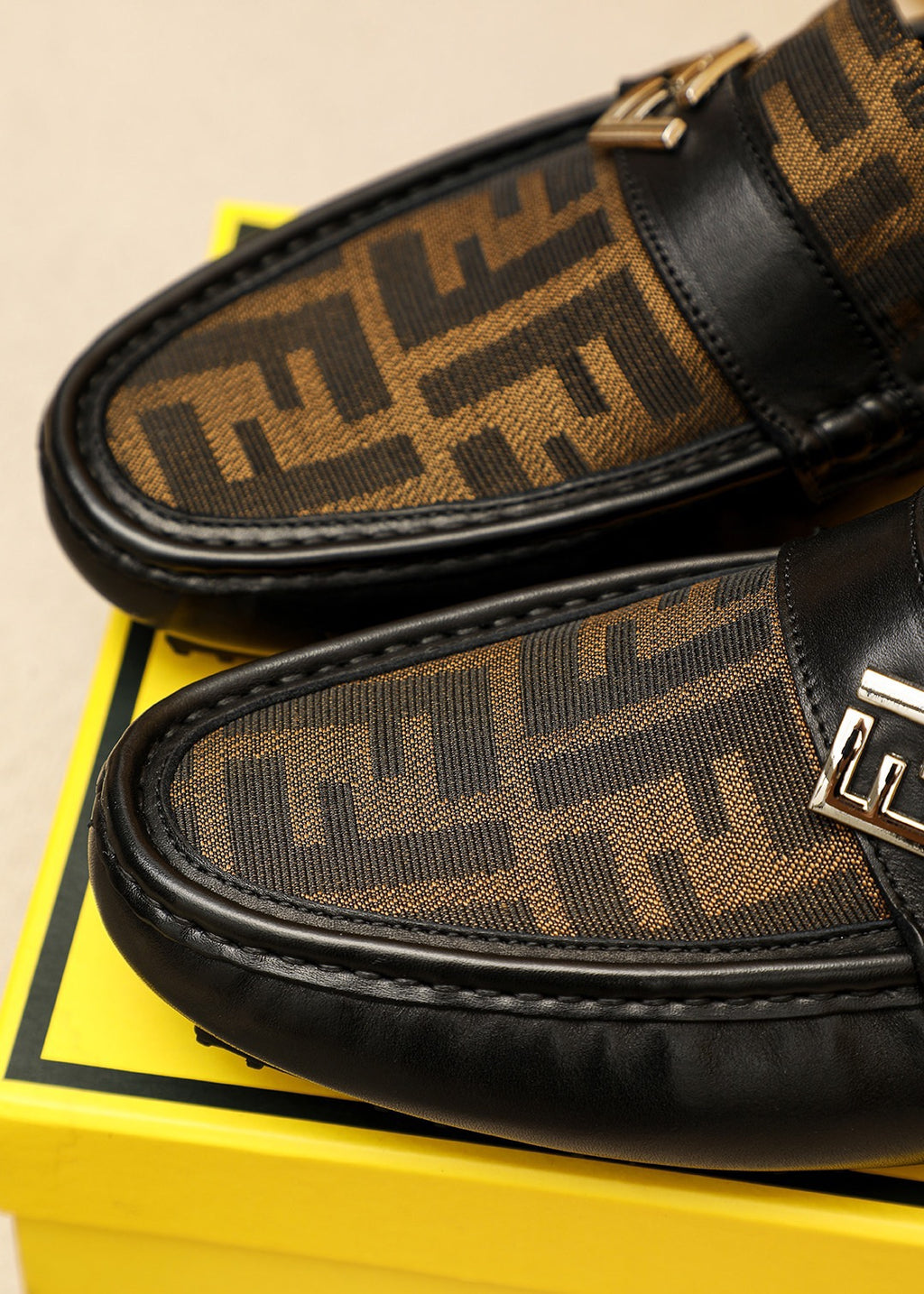 FD Embossed upper of moccasins 26040302