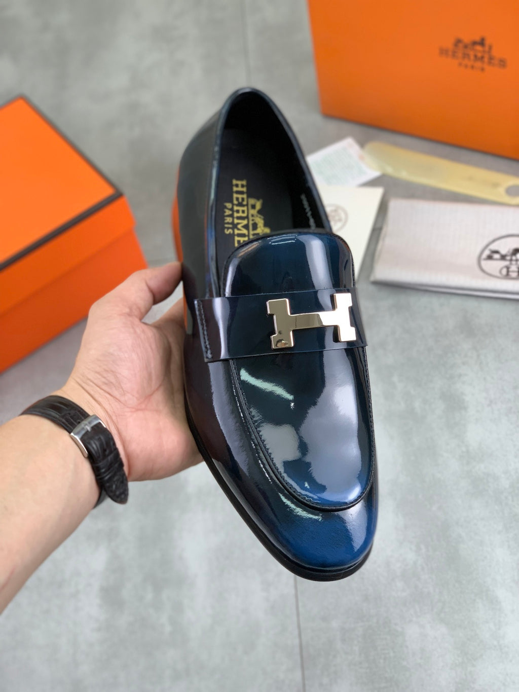 HM Latest Men's Casual Business Leather Shoes  26070812