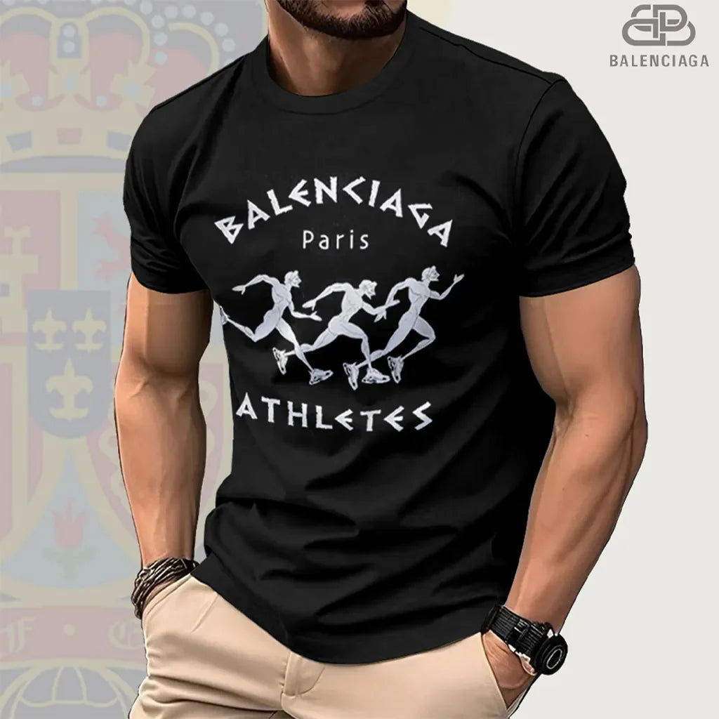 Men's Fashionable Hundred Short Sleeve 3D1025061110