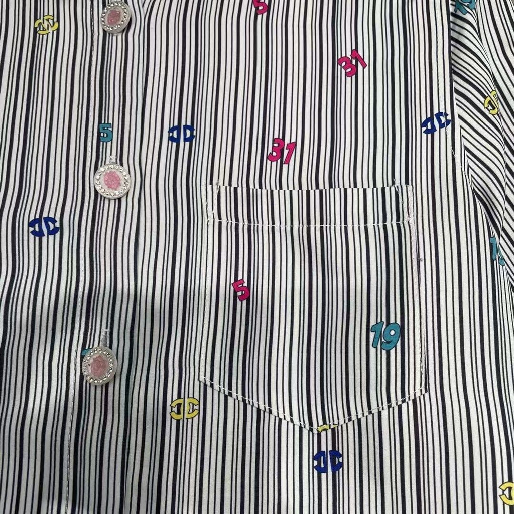 New C letter POLO collar print shirt PD1023081008