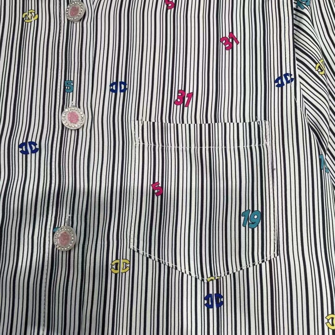 New C letter POLO collar print shirt PD1023081008