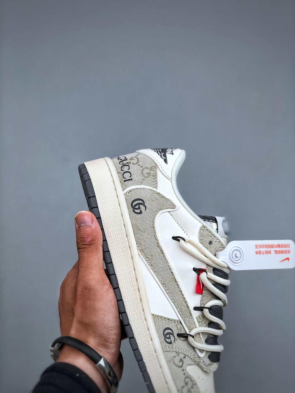 GUI Travis Scott x Fraent Design x Air 1 Low OG SP — "Grey Denim" — Low-Top Lifestyle Skate Shoes 26031306