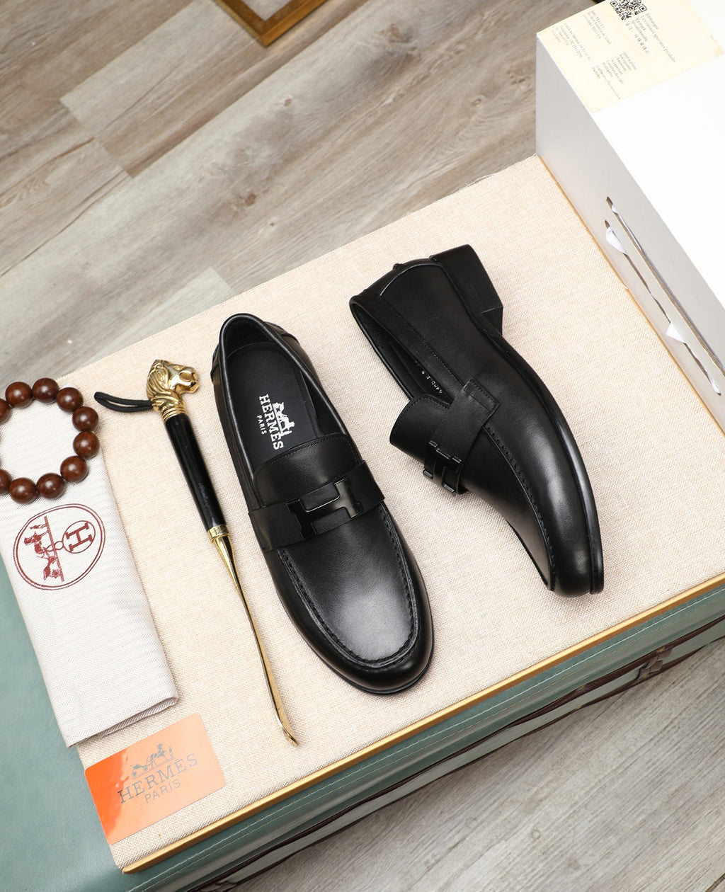 HM Men's fashionable casual leather shoes  26070813