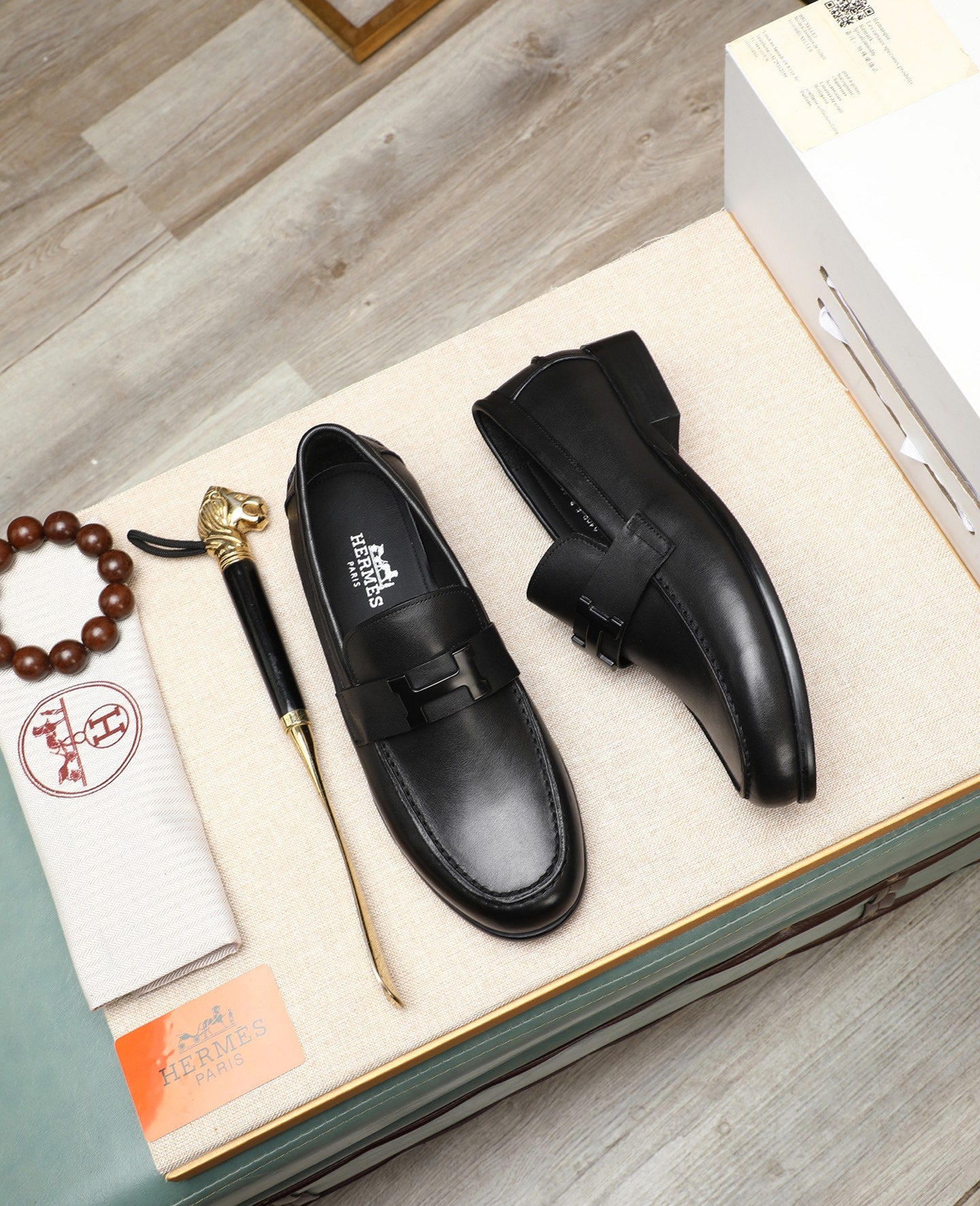 HM Men's fashionable casual leather shoes  26070813