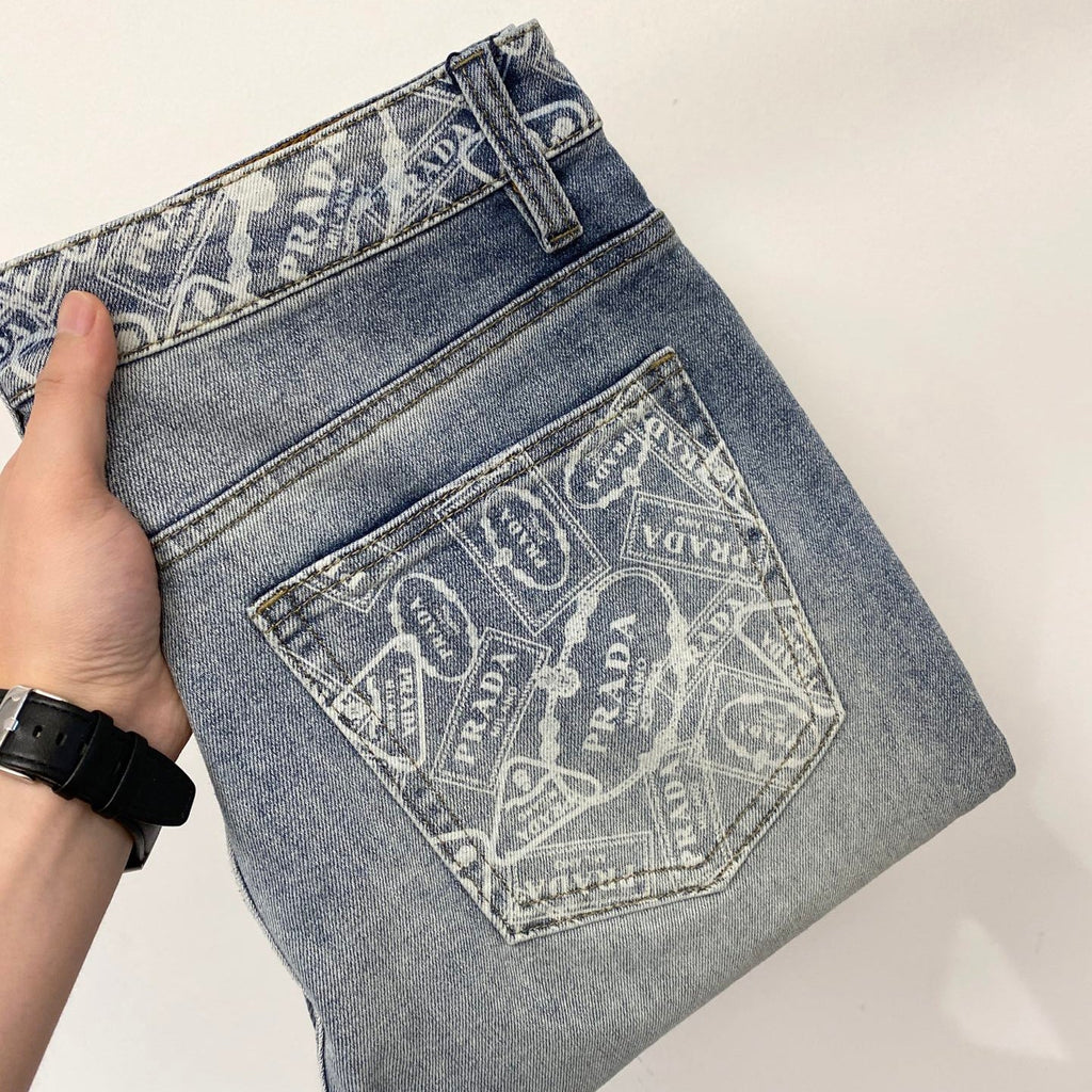 Washed Casual Jeans 1026070114