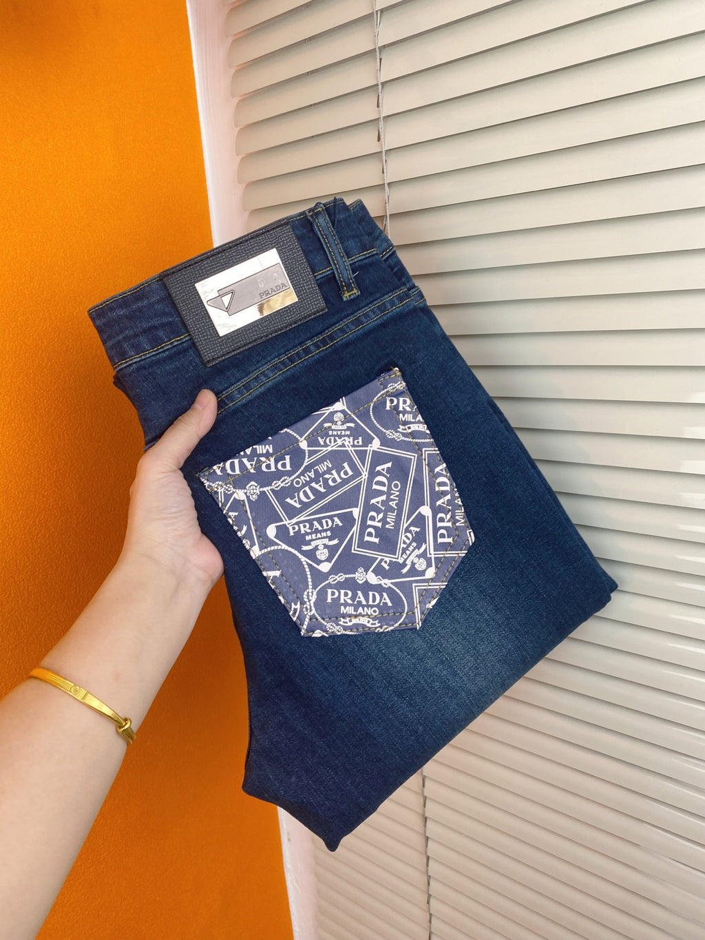 PR Classic denim blue stretch slim-fit skinny jeans 26031215