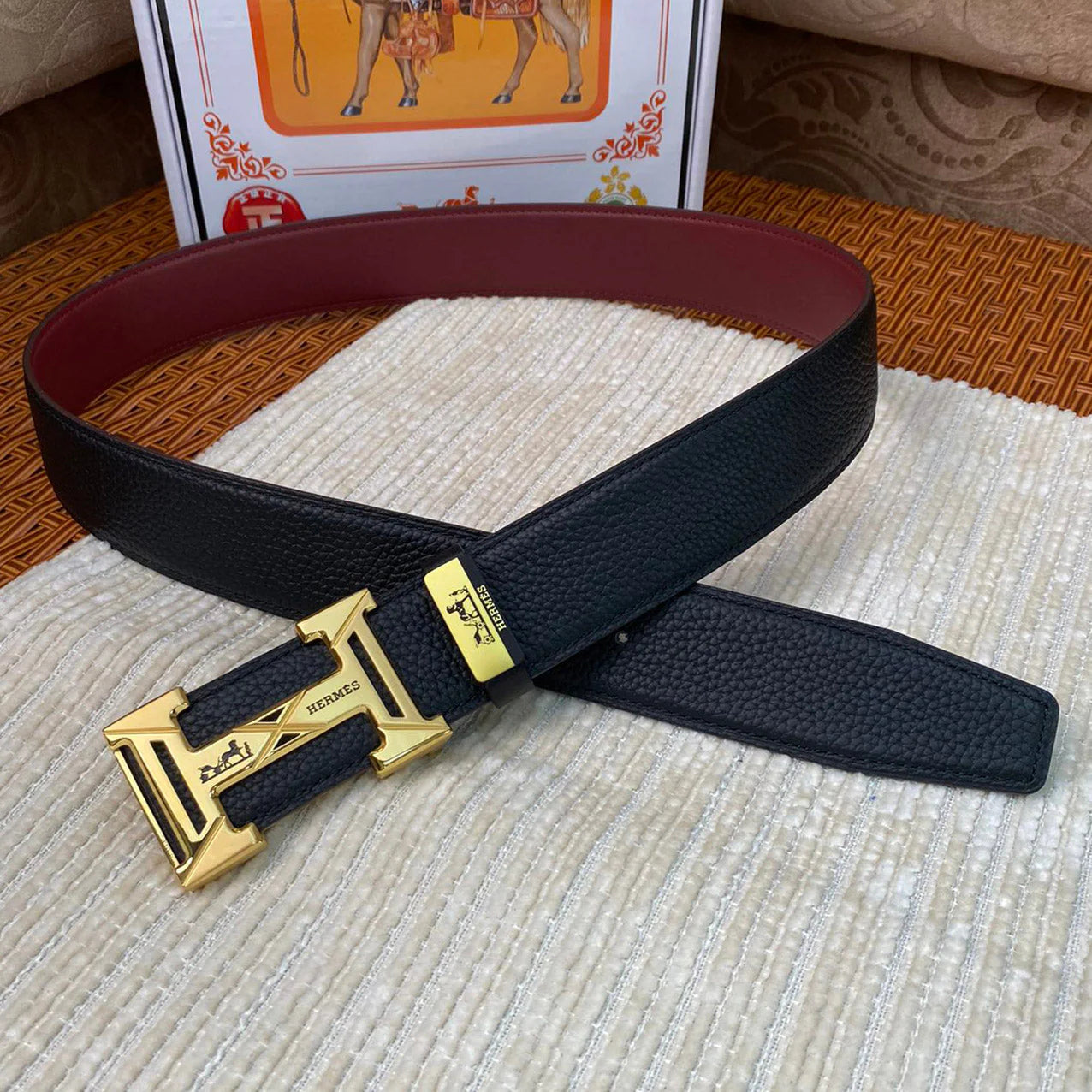 HS Luxury Genuine Leather Men’s Belt 1025010812