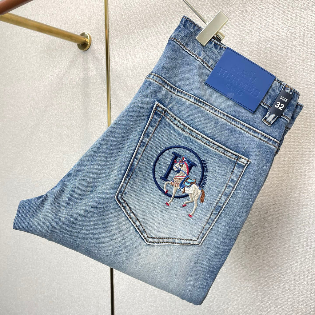 New Slim-Fit Straight-Leg Men's Jeans 1026063010
