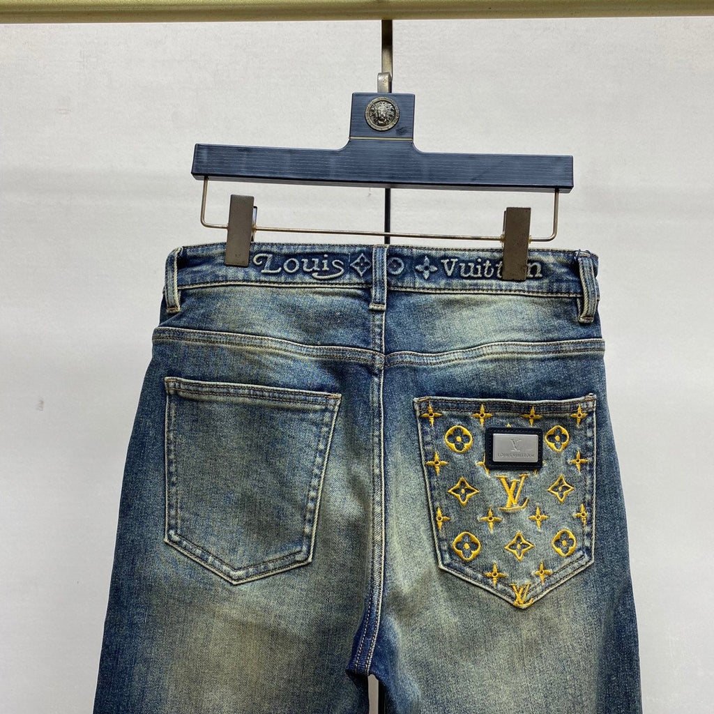 High-End Men’s Fitted Straight-Leg Jeans BS1026071503