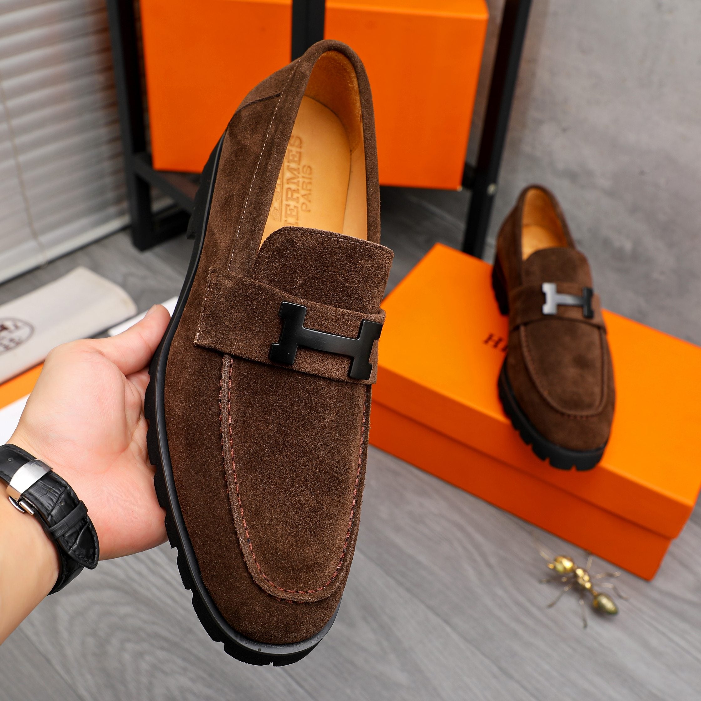 HM Business slip-on leather shoes 26070811