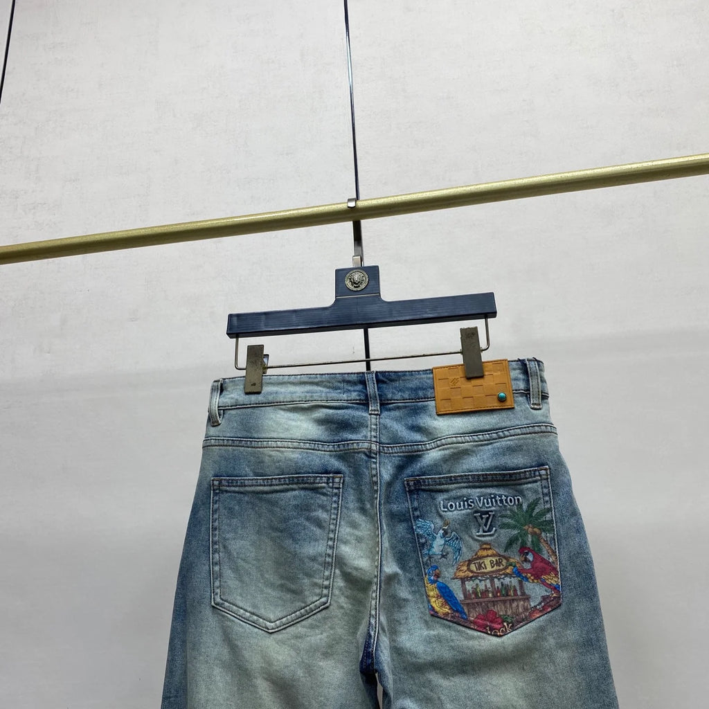 Spring fashion slim-fit straight-leg jeans 1426020905