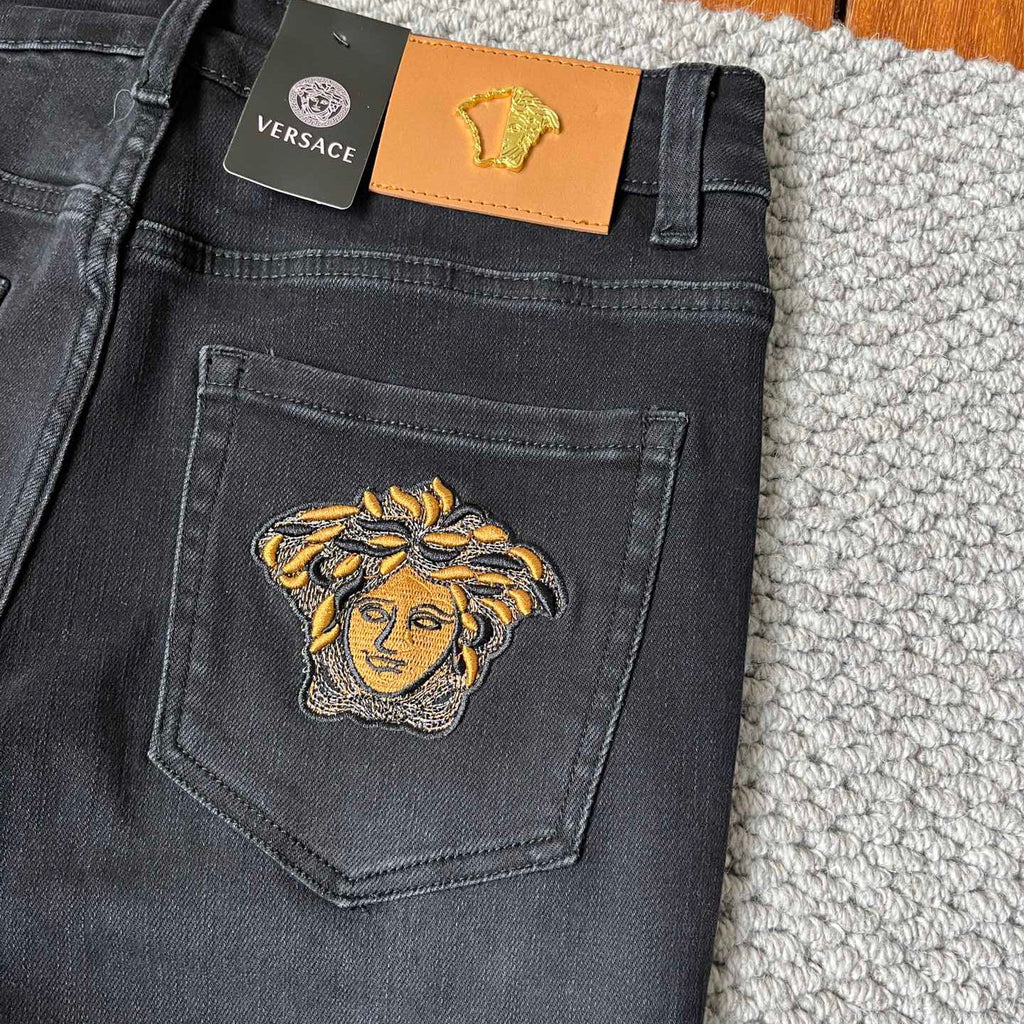 Men's straight through casual jeans 1025011615